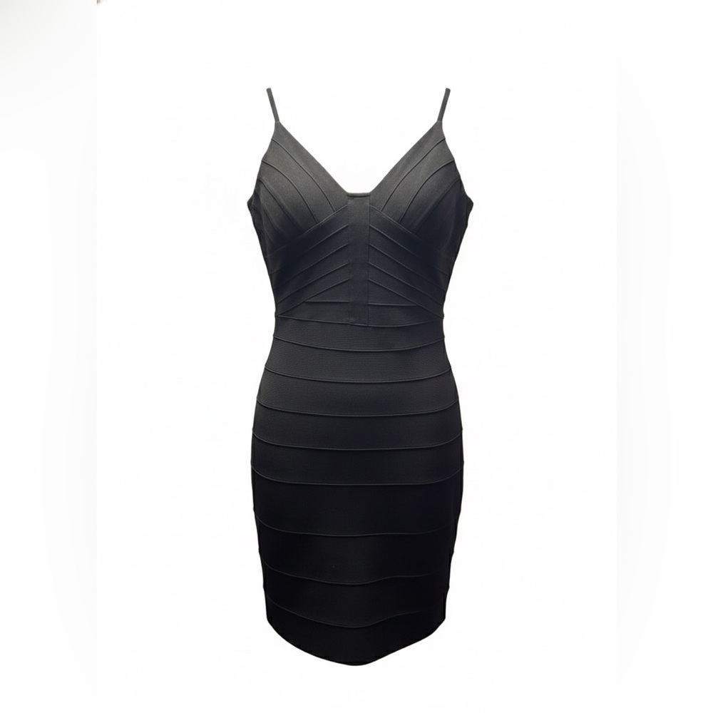 Max & Cleo Black Strappy Mini Dress